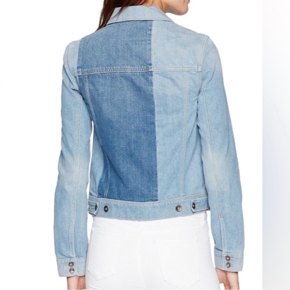 PAIGE Light Blue Patchwork Denim Jacket - image 2